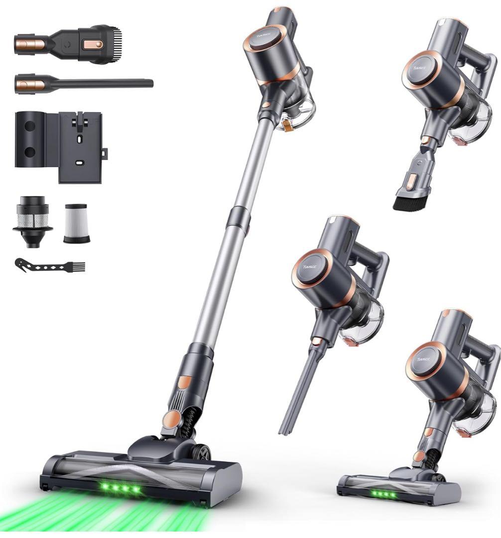 掃除機 コードレス75Kpa真の超強力吸引 最軽量2in1置くだけ充電55分