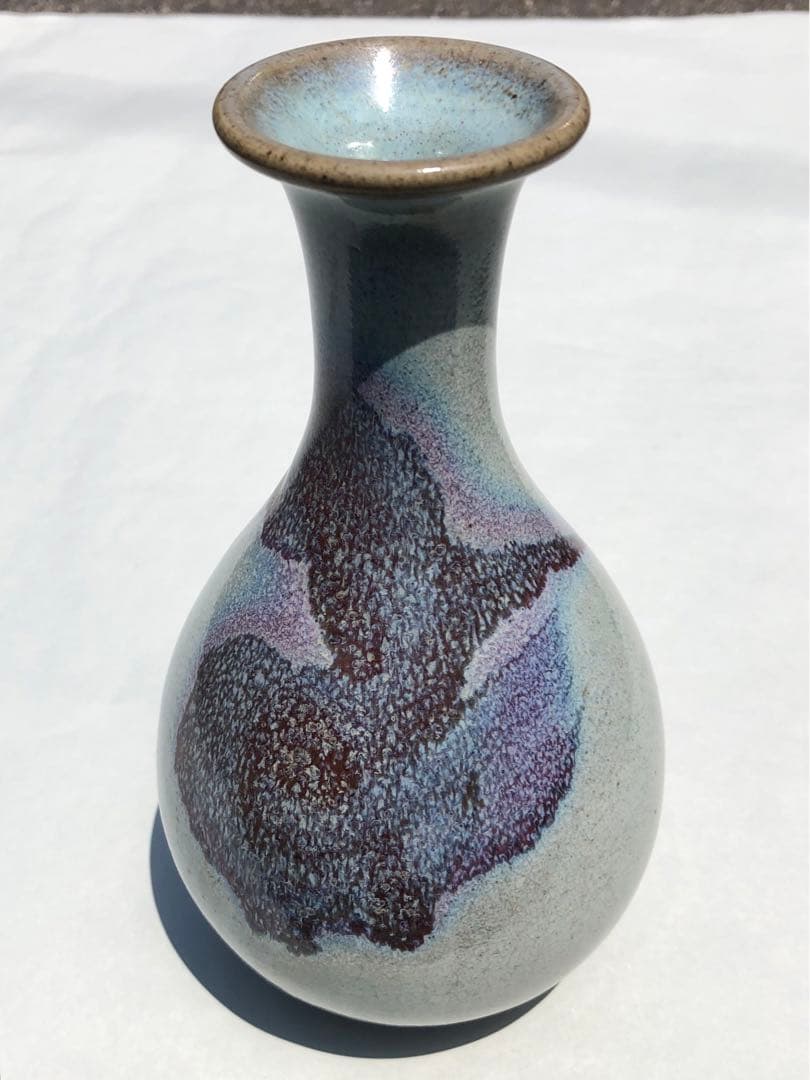 192『中国美術 鈞窯 壺』　/骨董品 古美術 古玩 アンティーク 中国骨董品：鈞窯（均窯）の陶磁器の買取と鑑定・査定、オークション