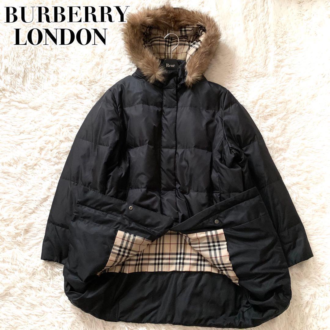 極美品✨バーバリー ダウンコート ノバチェック 3way フード ファー XL