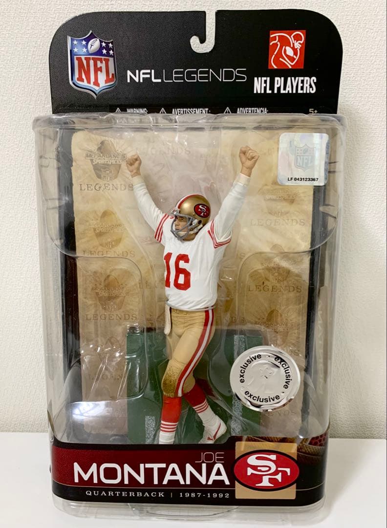 Mcfarlane マクファーレン NFLフィギュア ジョー・モンタナ 限定
