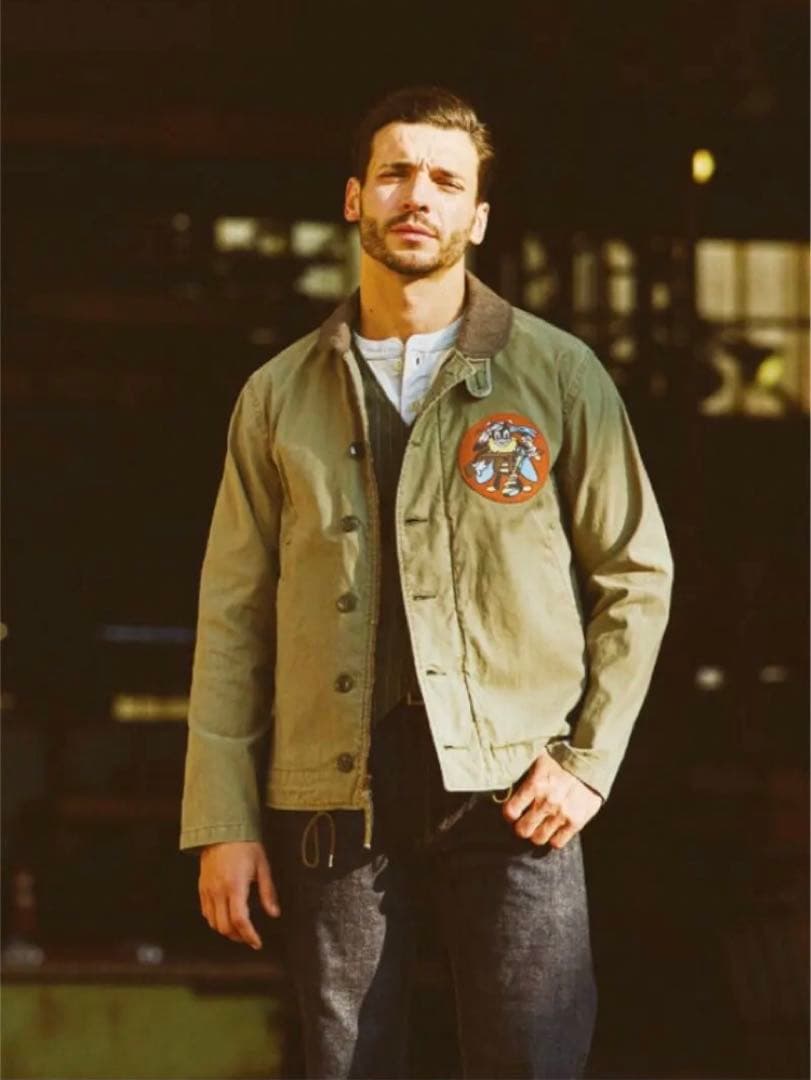 新品】PHERROW'S N-1 デッキジャケット カーキ 3シーズン デコ - メルカリ