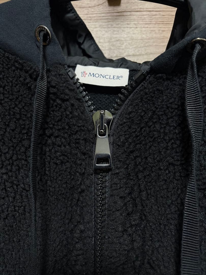 モンクレール ボアパーカー MAGLIA CARDIGAN Mサイズ 黒 - メルカリ