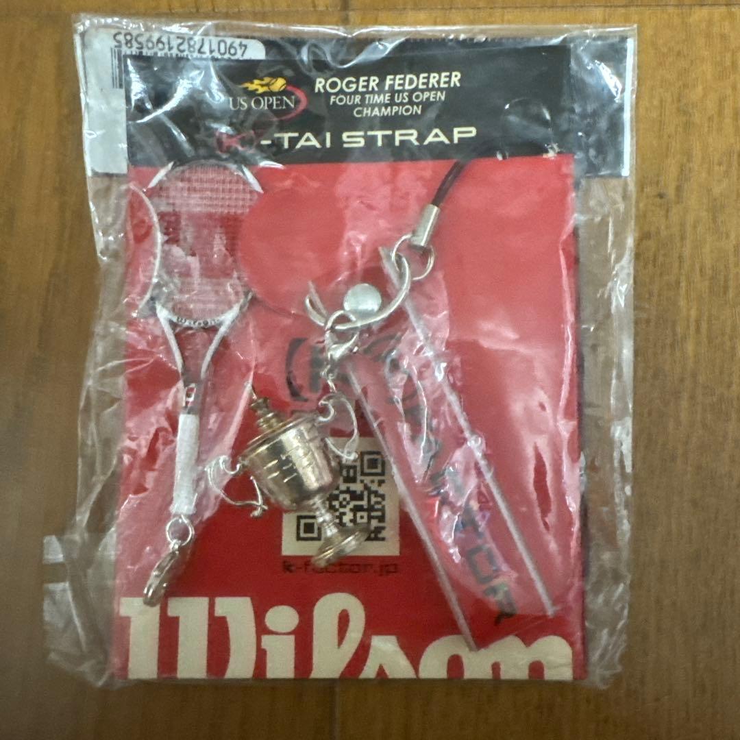 ROGER FEDERERＫ-TAI STRAP フェデラーラケットストラップ プロスタッフ97 ブラックインブラック