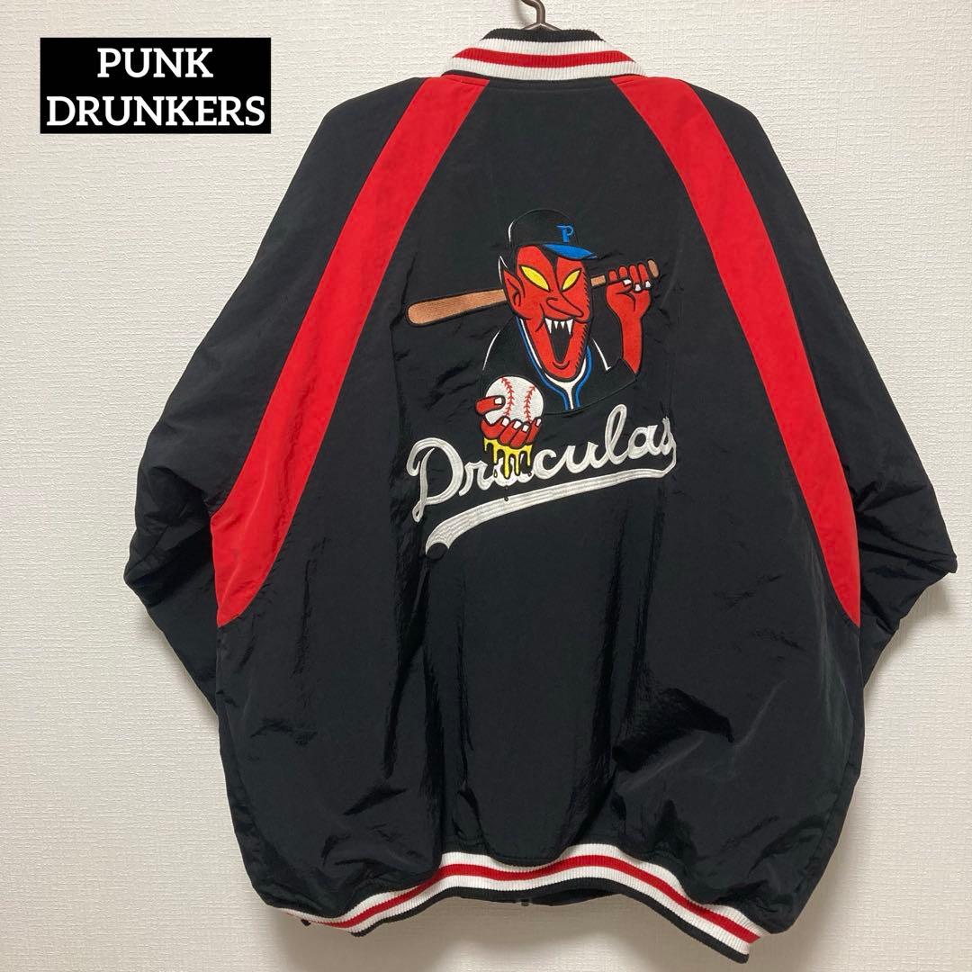 PUNK DRUNKERS パンクドランカーズ　スタジャン 刺繍 中古・古着通販】PUNK DRUNKERS (パンクドランカーズ) スタジャン