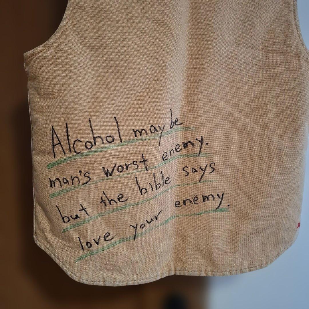 1*6様 カーハート タトゥー風 落書き ダック地ベスト M - メルカリ