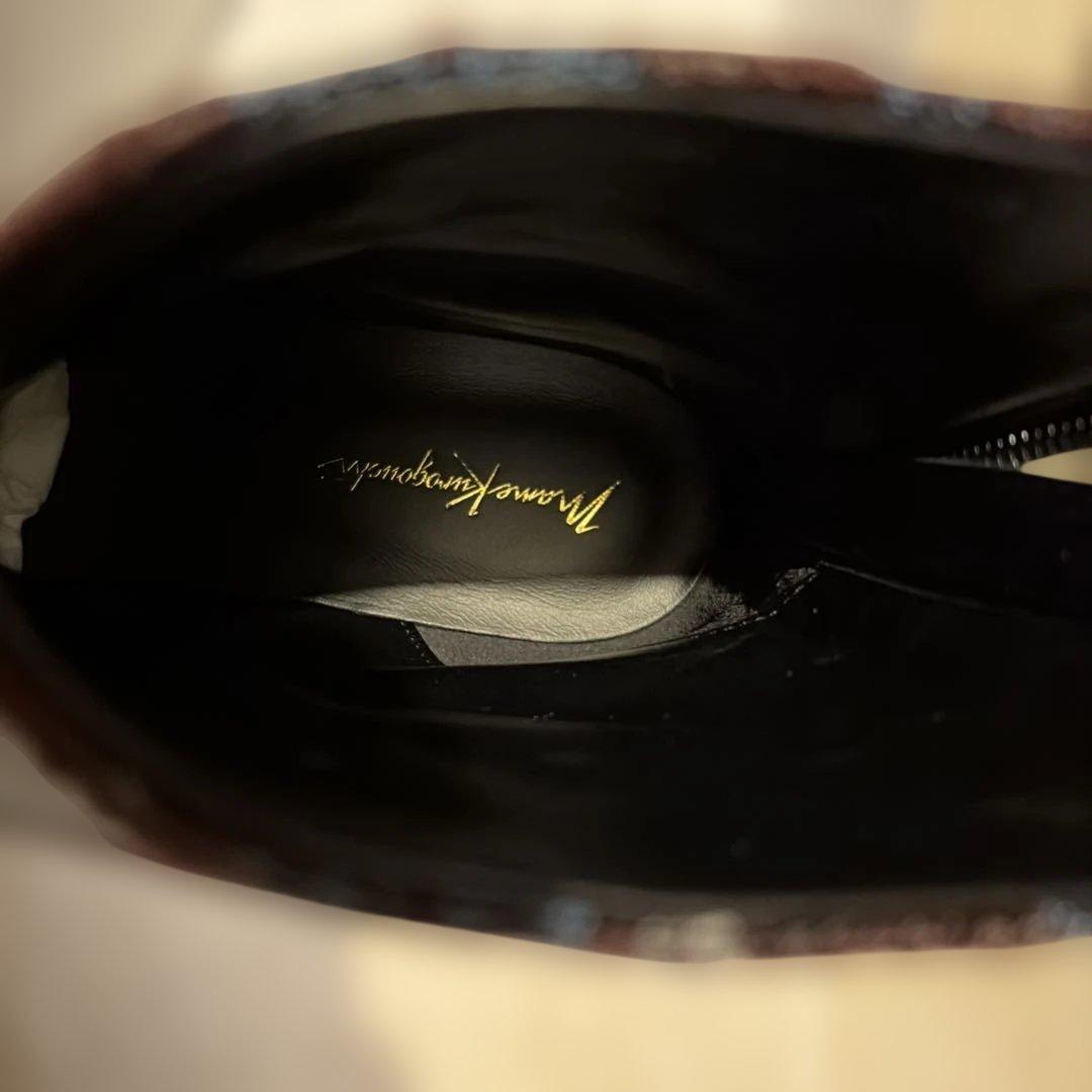 新品】マメクロゴウチ フローラルジャカードブーツ 【新品