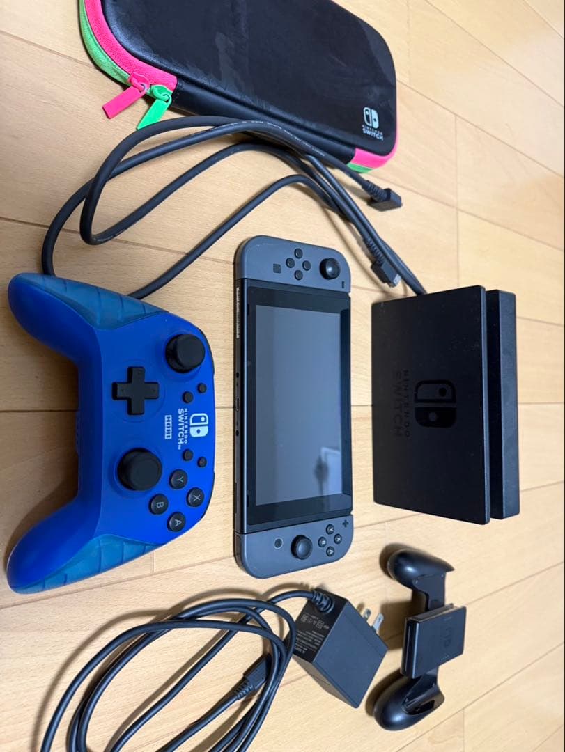 Nintendo Switch 本体 グレー/ブルー セット 楽天市場】任天堂 Nintendo Switch JOY-CON グレー 本体 HAC-S-KAAAA