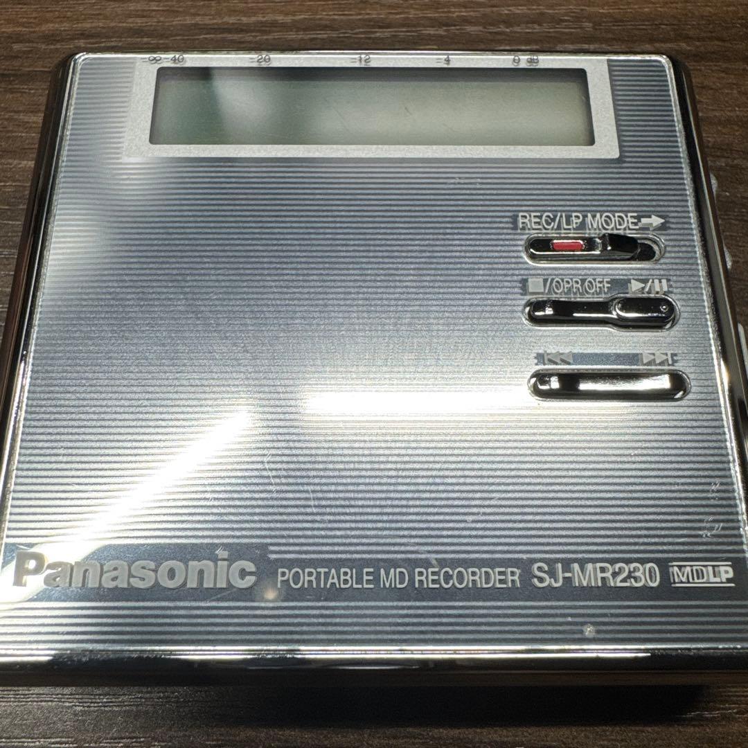 Panasonic ポータブルMDプレイヤー SJ-MR230 録音・再生 - メルカリ