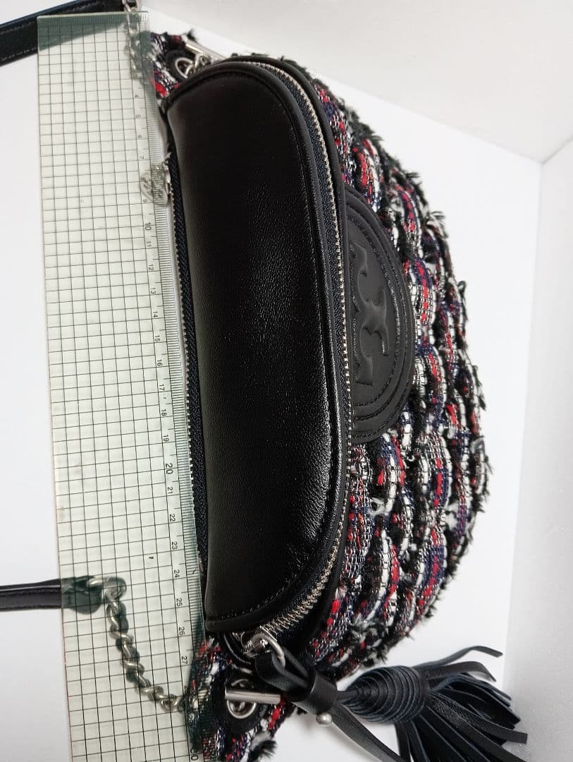 トリーバーチ 61482 FLEMING TWEED BAG ウエストバッグ - メルカリ