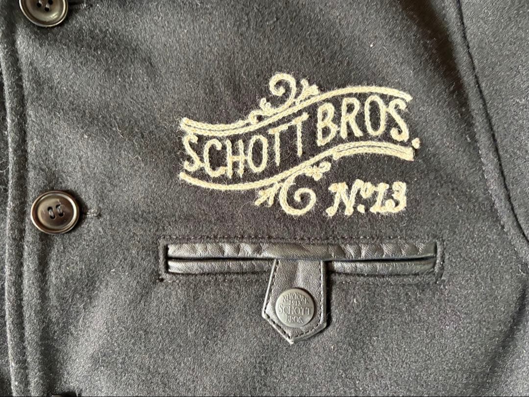 1／3まで値下げします】SCHOTT BROS. スタジャン N°13 黒