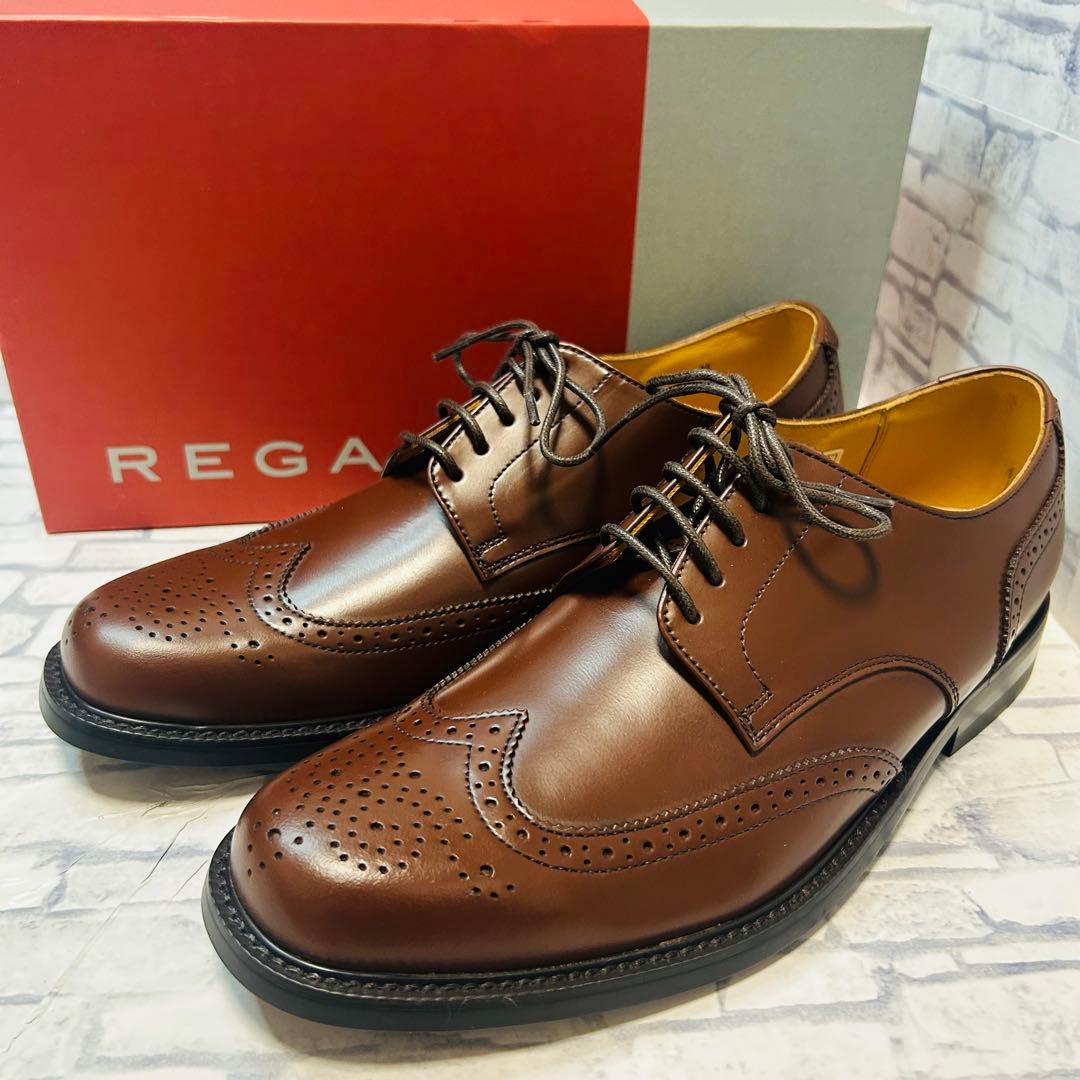 新品未使用 REGAL リーガル JV60 ウィングチップ ブラウン 25cm - メルカリ