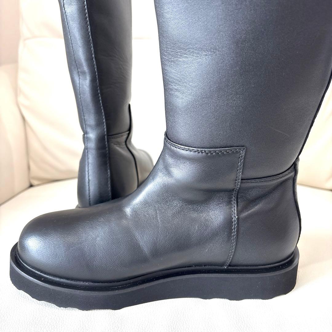 CAMINANDO ライディング ロングブーツ ブラック 本革 サイズ7 - メルカリ