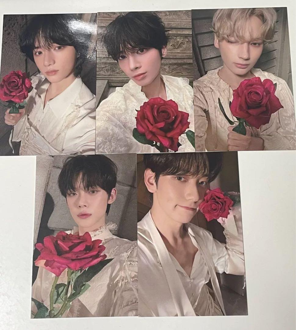 TXT 韓国　公開放送　収録　サノク　　DEJAVU コンプセット　トレカ 韓国 TXT トゥバ ミュージックバンク サノク 事前収録 ボムギュ トレカ