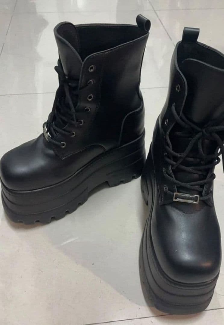 コスプレ 男装 シークレットブーツ シューズ 厚底 20cm - メルカリ