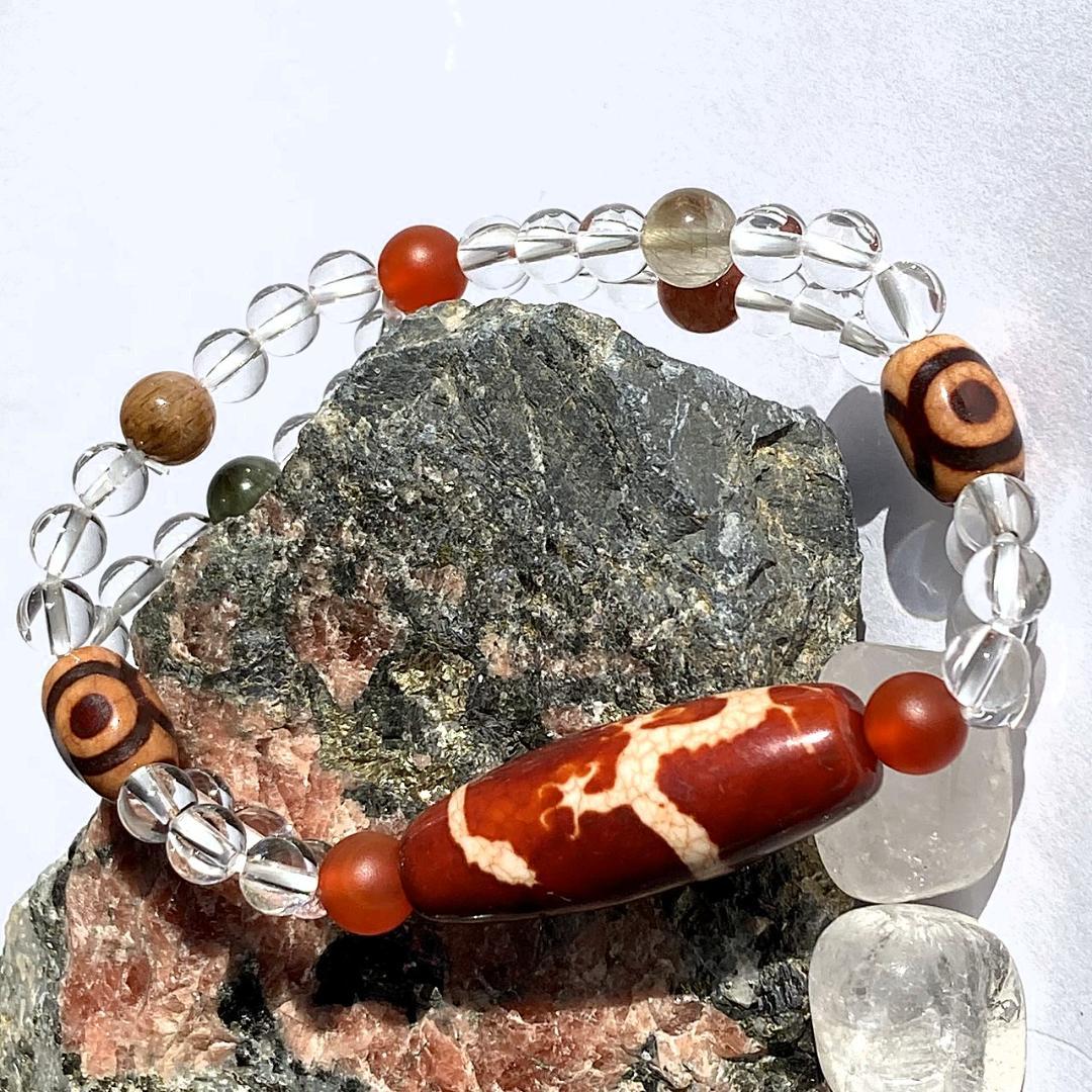 最 安値ハンドメイド・手芸 - 【二連でパワーアップ】天珠 福寿禄