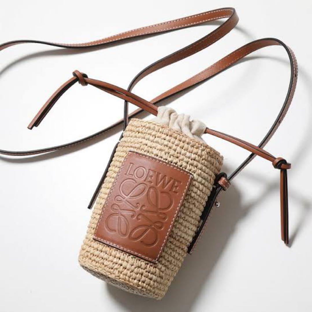 ロエベ　ノベルティ　カゴバック　ラフィアショルダーバッグ LOEWE（ロエベ） バッグ レディース ブランド ショルダーバッグ