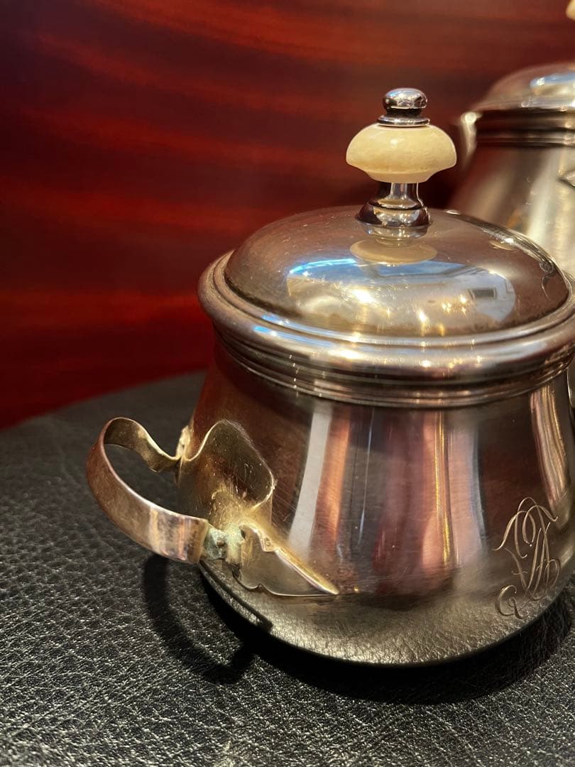 ピュイフォルカ 純銀製 ティーポット 3点セット アンティーク - メルカリ