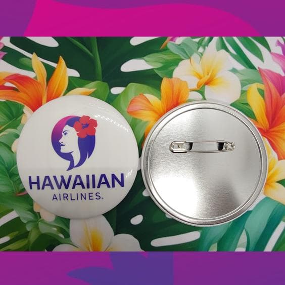 ハワイアン航空【大きな】ピンバッジ 76mm Hawaiian Airlines - メルカリ