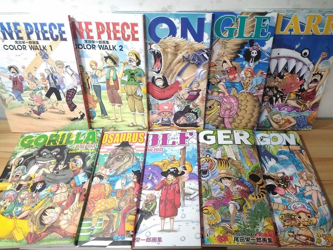 付録揃COLOR WALKワンピース尾田栄一郎画集10冊TIGER/DRAGON - メルカリ