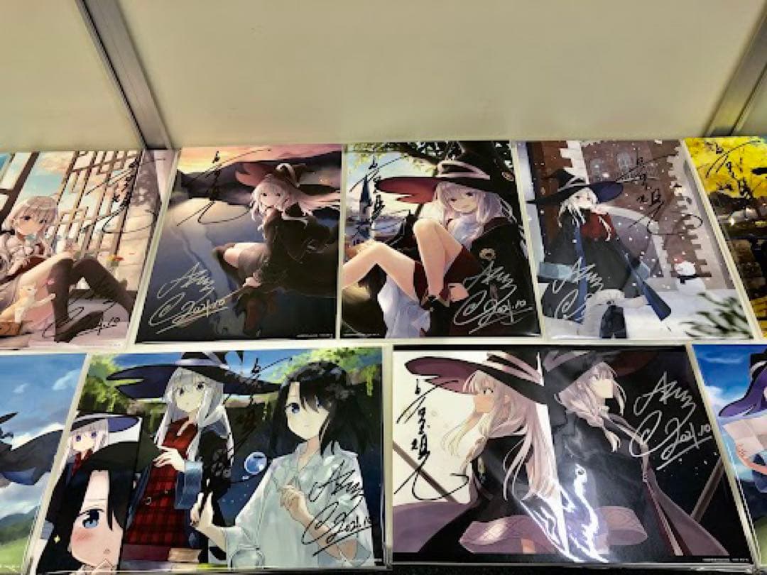 魔女の旅々 イレイナ 白石定規・あずーる先生W直筆サイン入り展示