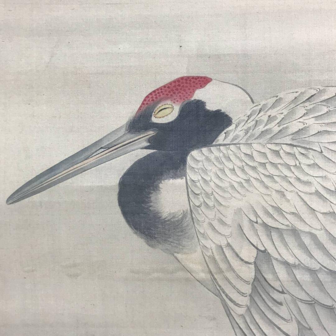 模写/圓山応挙/円山応挙/日ノ出鶴/双幅/花鳥/正月/掛軸☆宝船☆AK-874