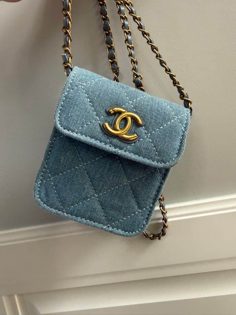 未使用CHANEL シャネル非売品ノベルティ ショルダーバッグ デニム