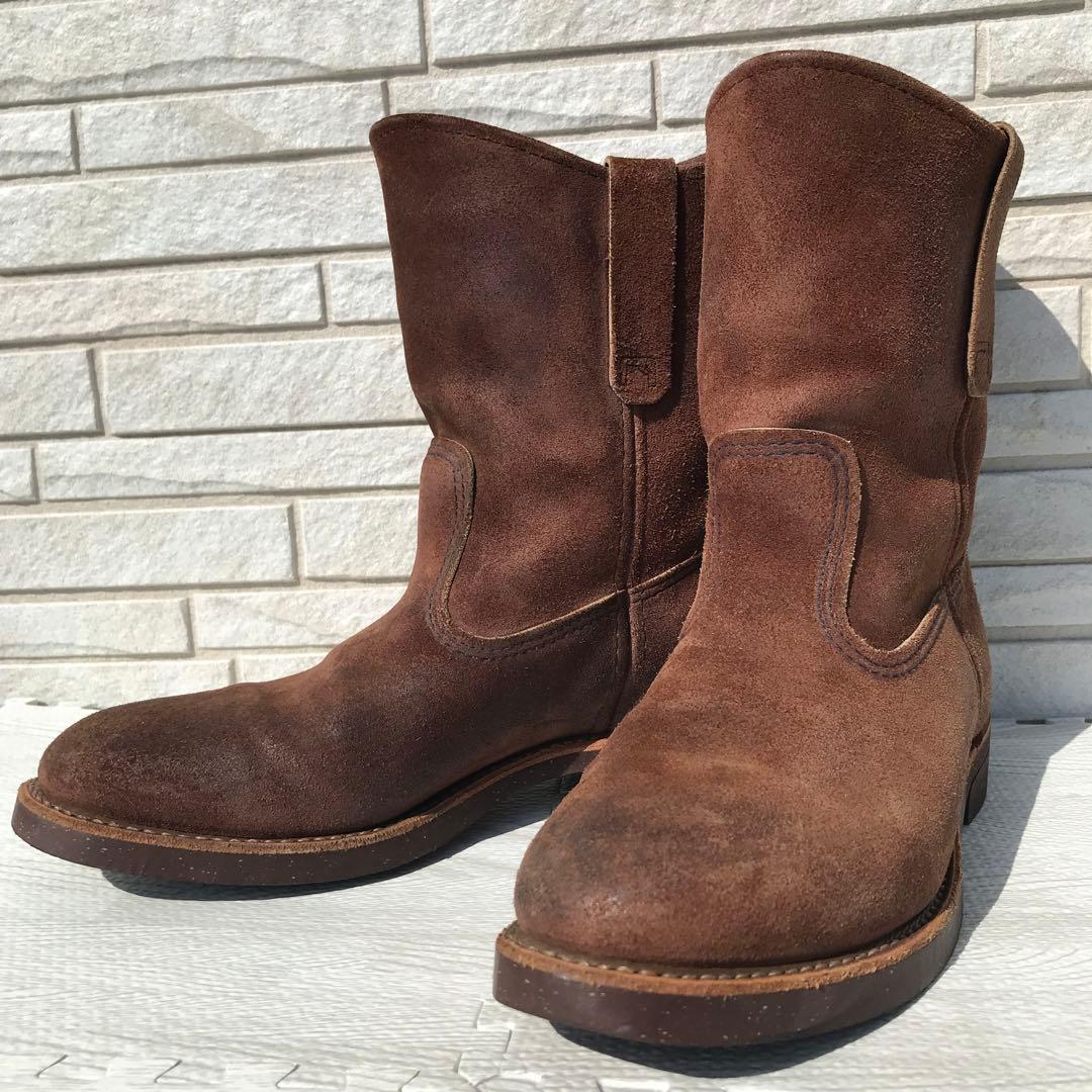 RED WING 8189 ブーツ 8 ペコス ブラウン スエード アメリカ製 - メルカリ