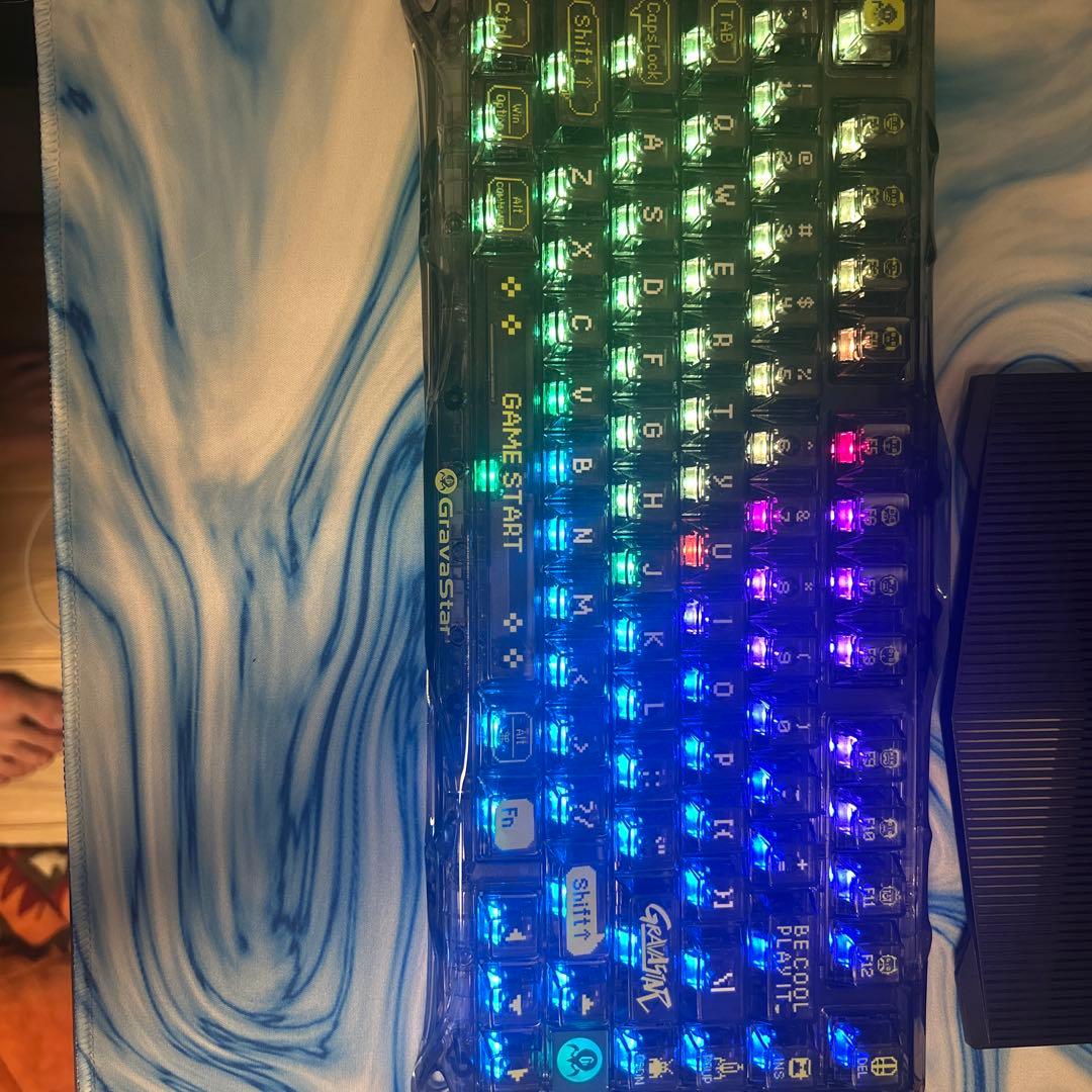 GravaStar K1 Lite ゲーミングキーボード GravaStar Mercury K1 Lite トランスペアレントブラック | 75