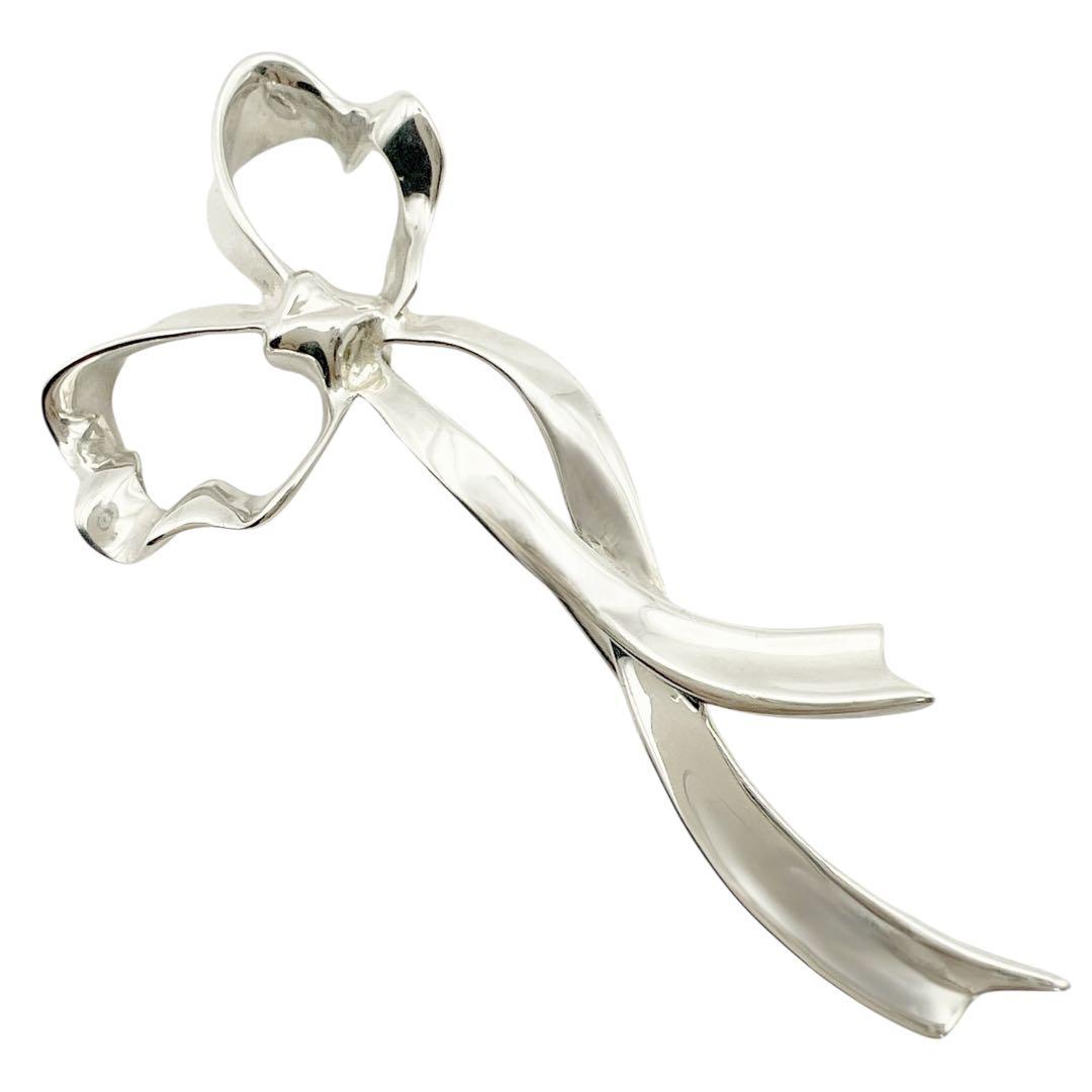 美品✨ティファニー リボン ブローチ シルバー925 ティファニー