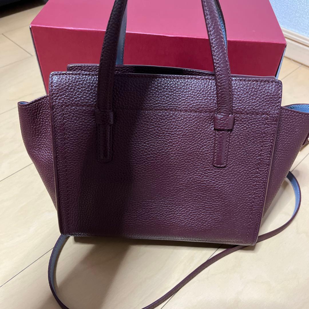 フェラガモ エイミー IC ボルドー レザー 2wayバッグ - メルカリ