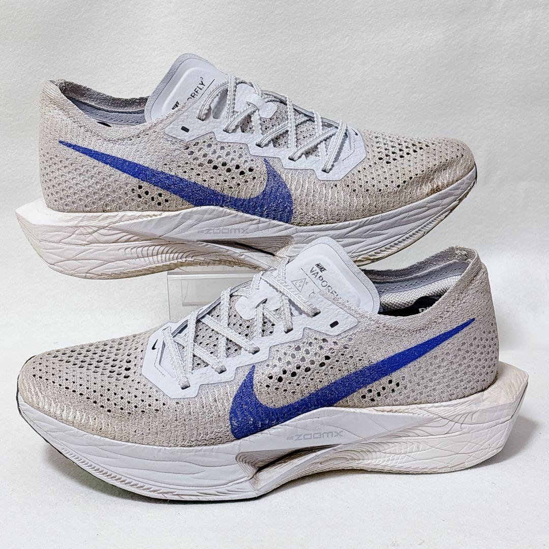 NIKE ヴェイパーフライ3 26cm ホワイト ブルー - メルカリ