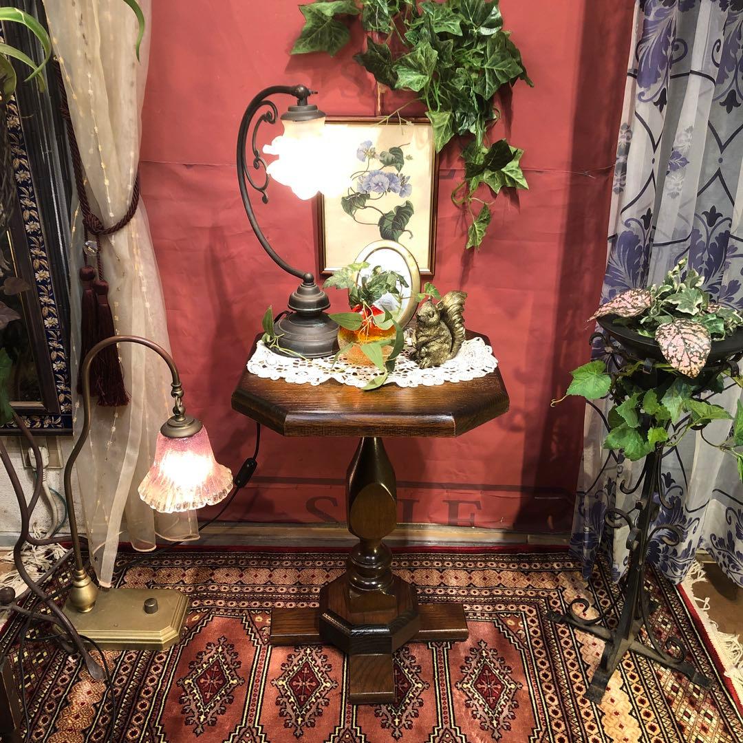 ヴィンテージ レッドオーク　コンパクト　テーブル　サイドテーブル　花台 楽天市場】サイドテーブル おしゃれ オシャレ 幅50 オーク レッド