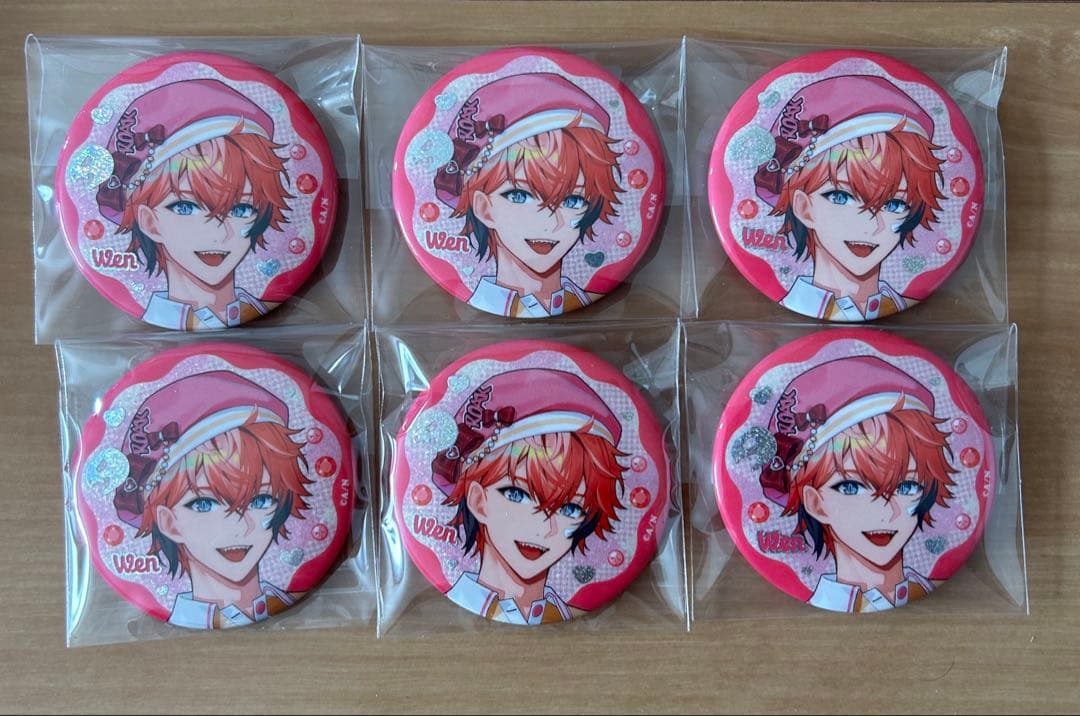 赤城ウェン 缶バッジ ぎゃうるふ ぎゃうver. - メルカリ