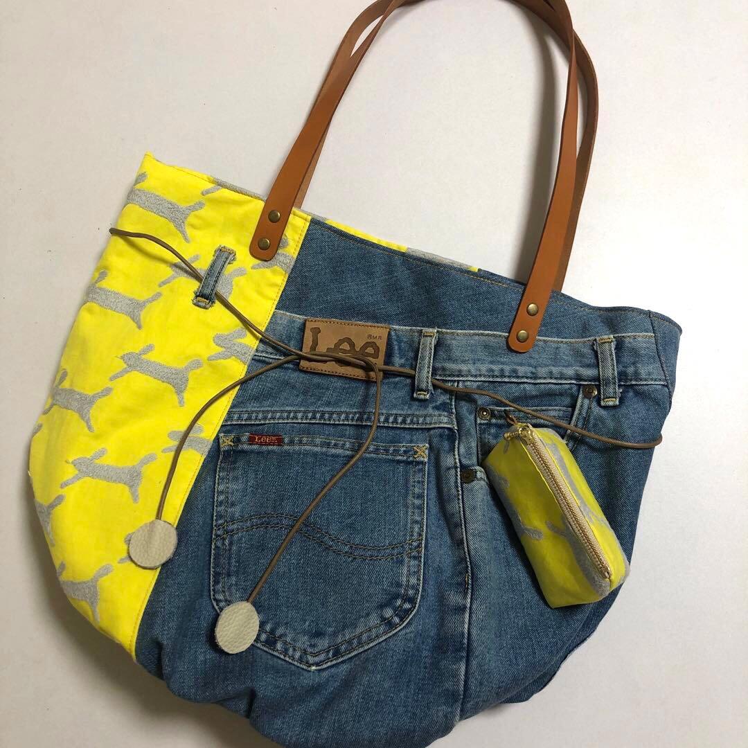 ミナペルホネン ＊ハンドメイド　Poco bag 《ランランラン》リメイクデニム
