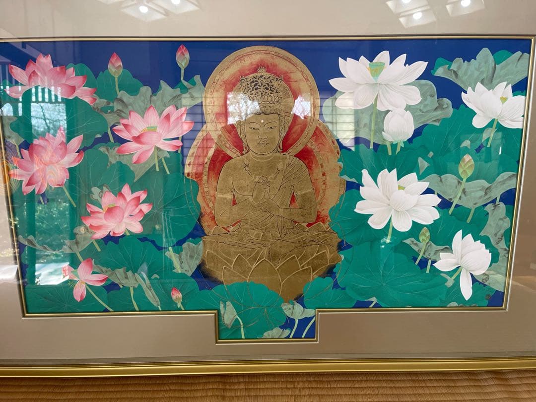 大日如来　蓮　リトグラフ 如来・大日如来/蓮華座】Mサイズ（424㎜×545㎜）│開運仏画・ジクレー