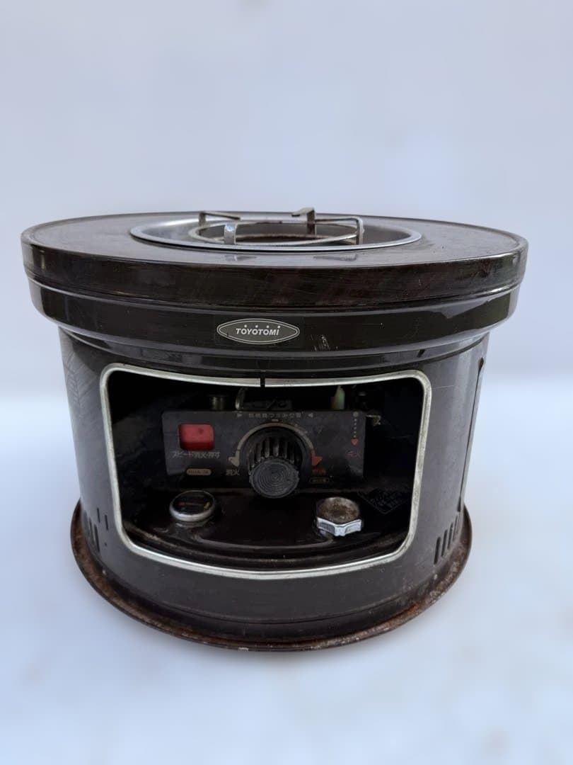 昭和レトロ】トヨトミ 石油こんろ HHA-7A 木目調天板 現状品 ジャンク