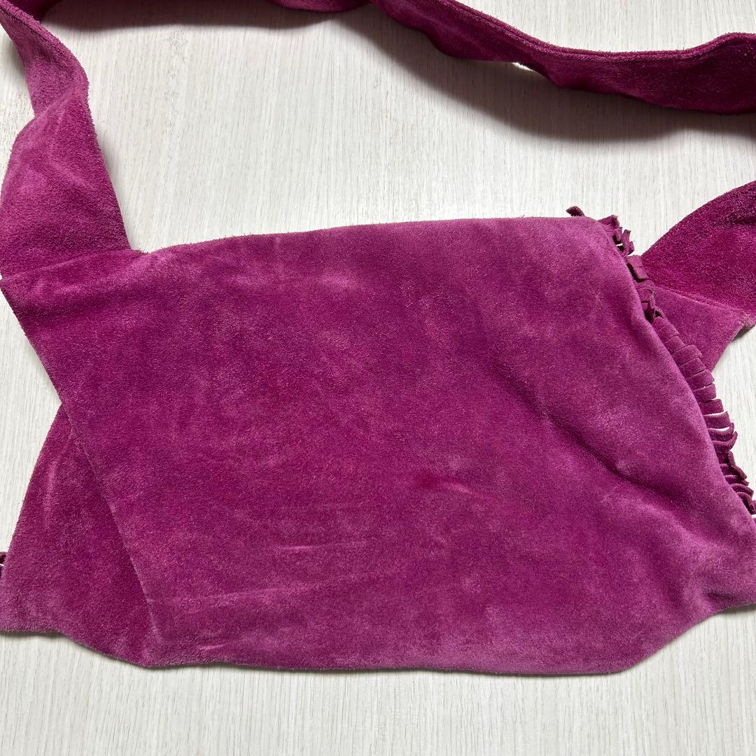 ヴィヴィアン スエード ショルダーバッグ ピンクパープル系 変形 レア