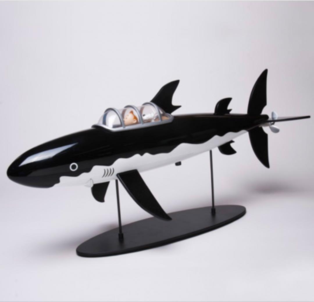 タンタン42cmレジン型大模型　 サメマリン号　激レア超希少　TINTINの冒険 タンタン42cmレジン型模型 サメマリン号 『レッドラッカムの宝』より