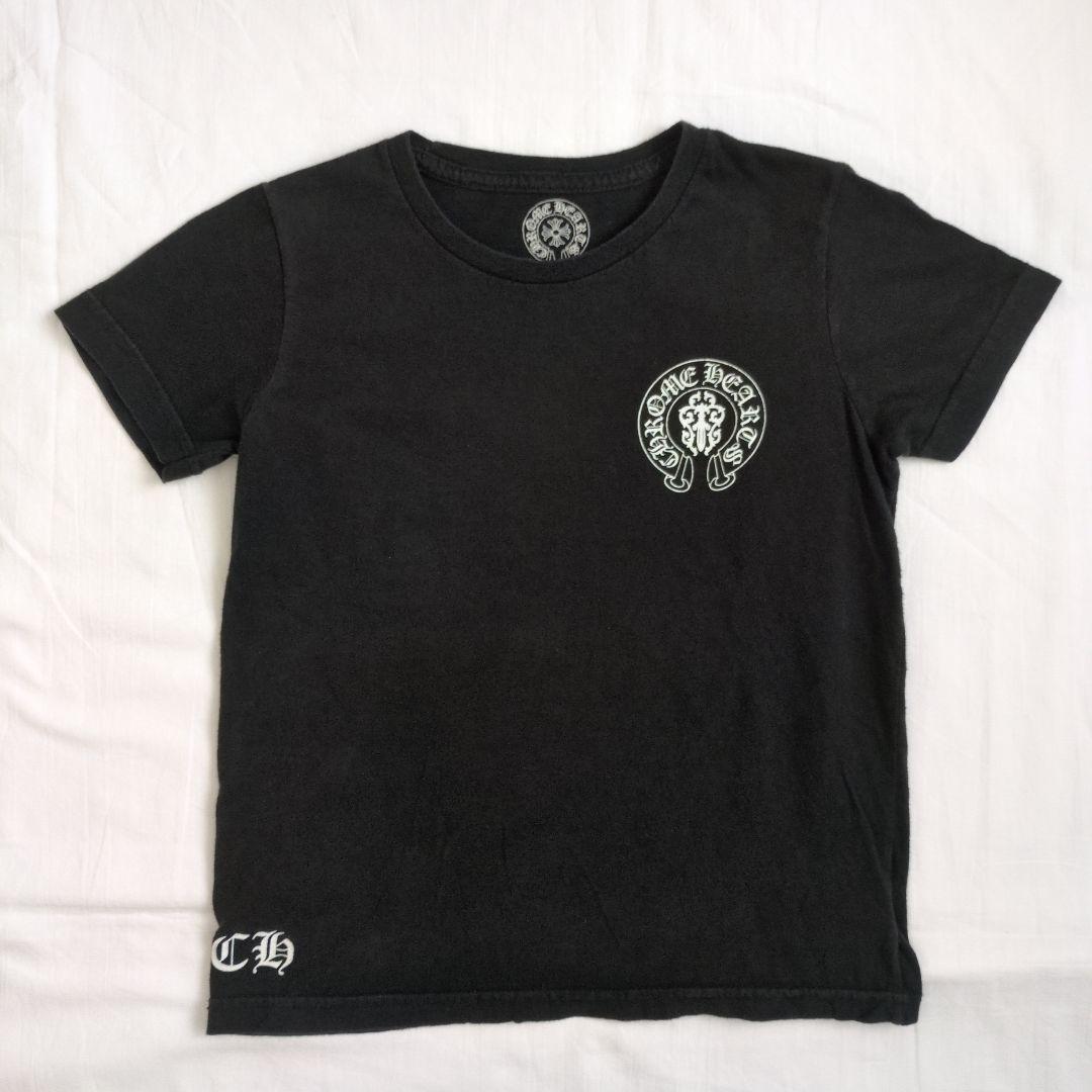 クロムハーツ CHROME HEARTS ブラック 半袖 Tシャツ サイズ8 原宿店限定】クロムハーツ Chrome Hearts 半袖Tシャツ コットン