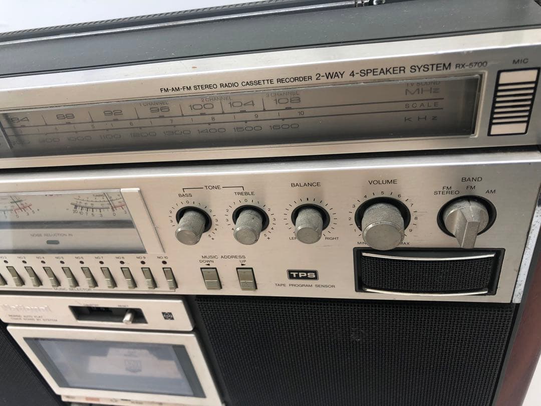 NationalナショナルRX-5700ラジカセ動作品(D95) - メルカリ