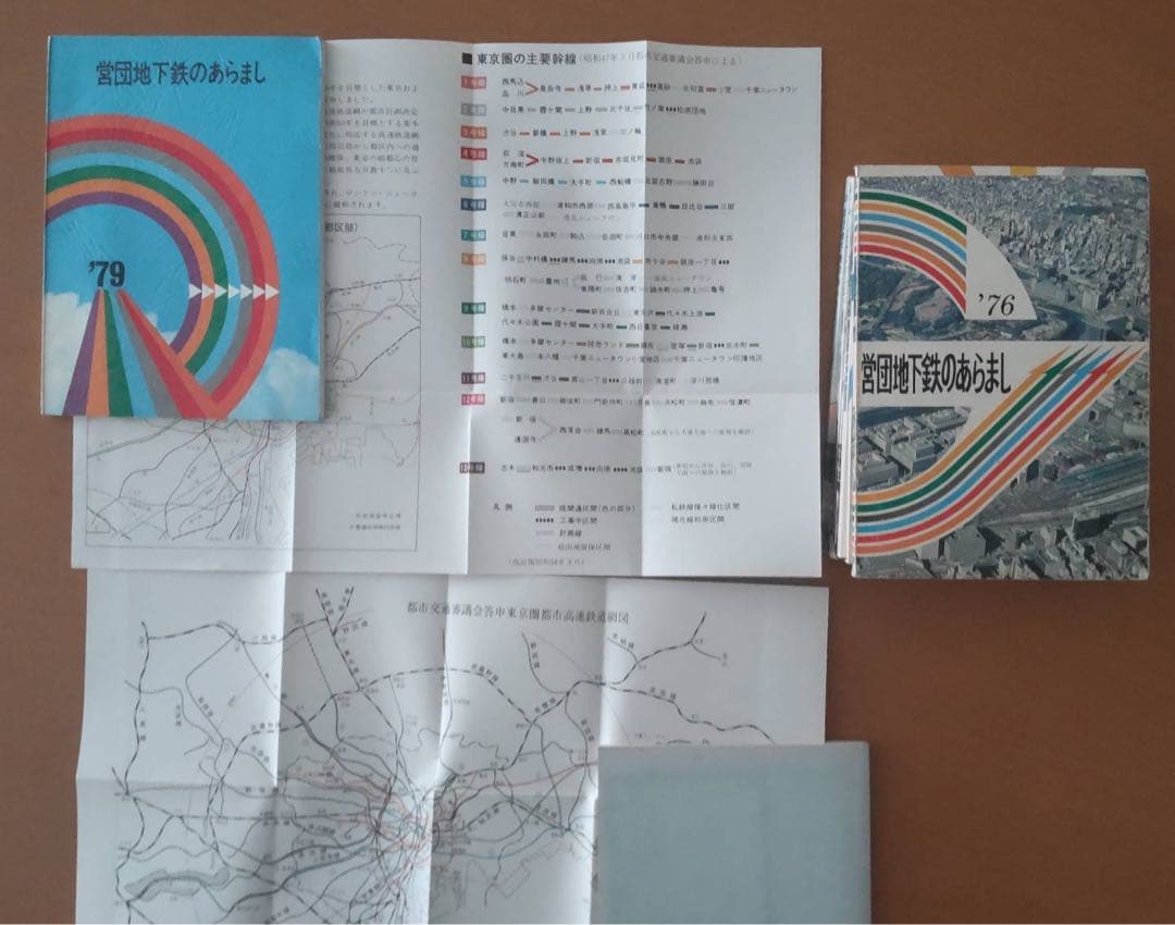 営団地下鉄のあらまし76年〜83年　8冊セット（分売不可）