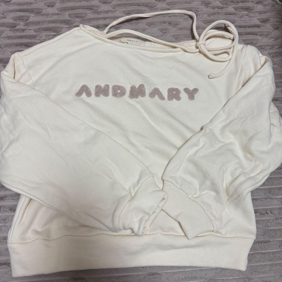 ANDMARY Mary logo loose set up ivory - メルカリ