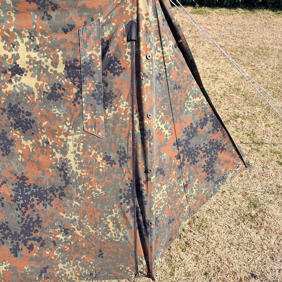 希少】ドイツ軍 軍幕 パップテント ファスナー加工済み 2枚セット
