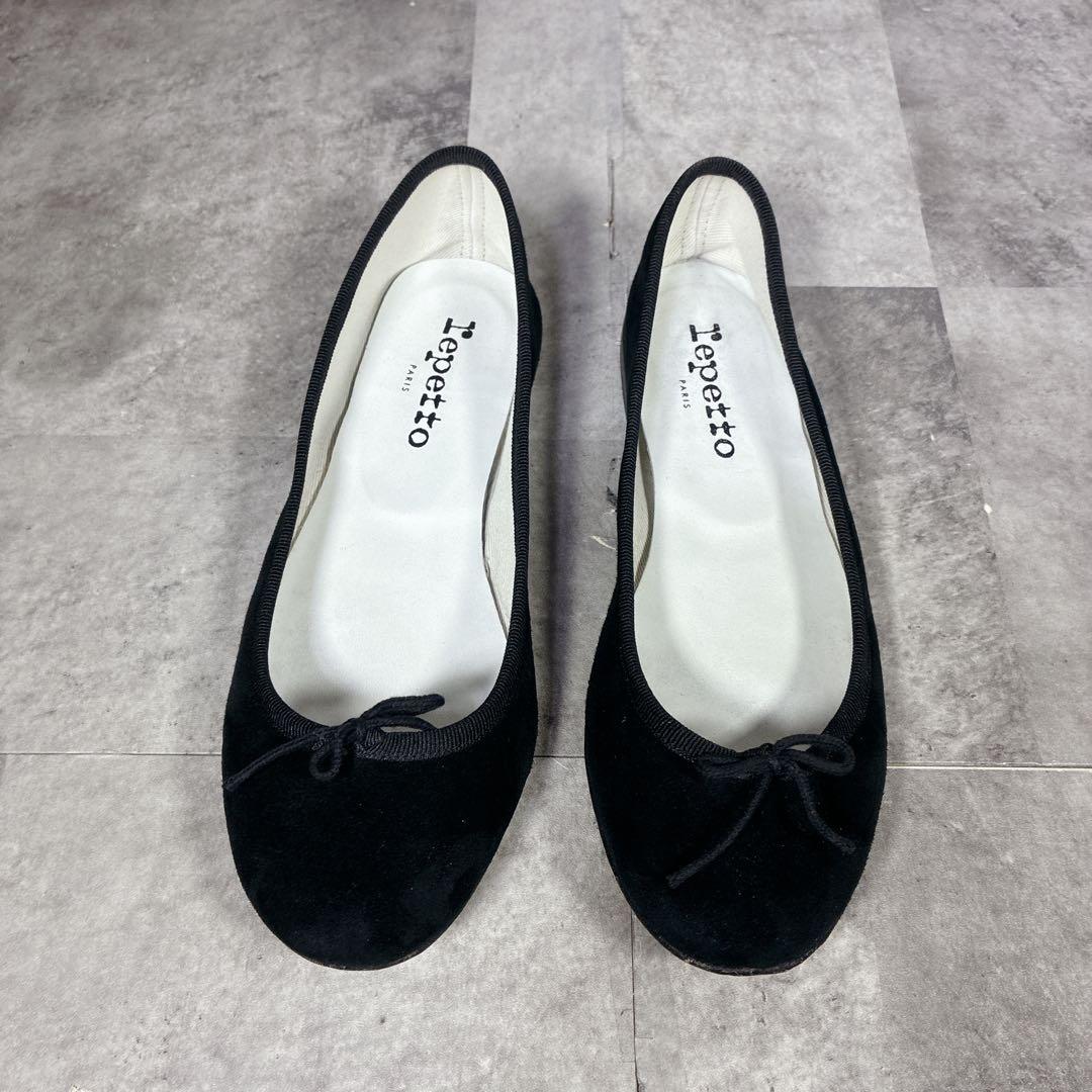 良品】✨repetto バレエシューズ フラットパンプス BK 23cm
