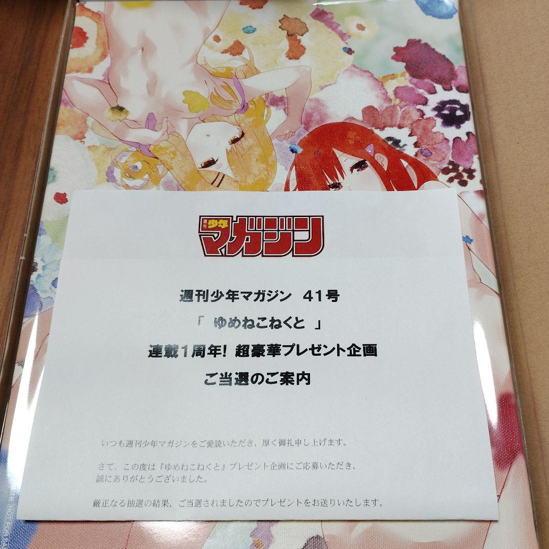 週刊少年マガジン 41号 ゆめねこねくと 懸賞当選品 キャンバスアート