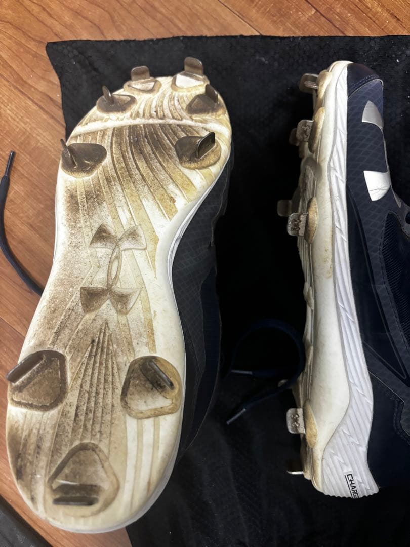 プロ　支給品　野球　吉田　アンダーアーマー　スパイク　27.0cm ネイビー