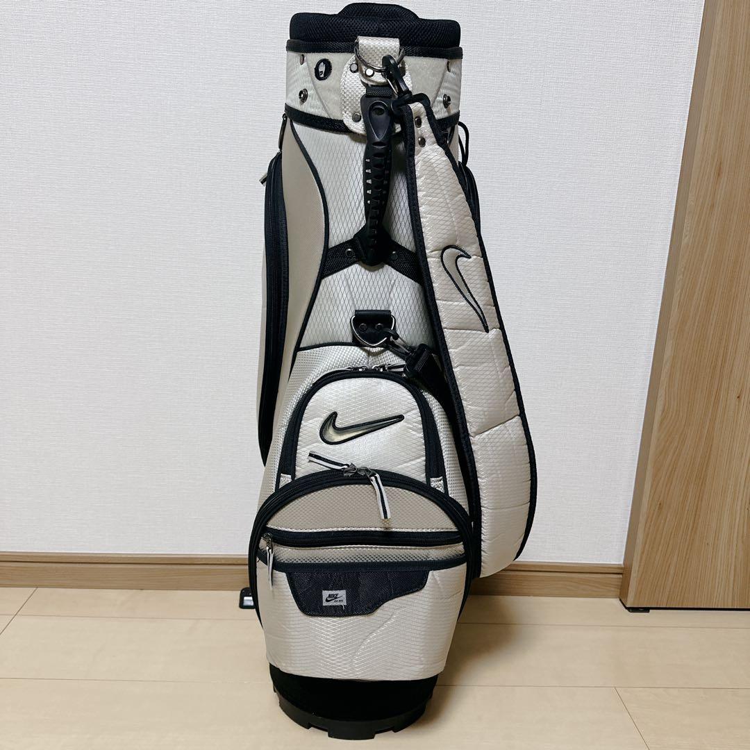 廃盤 美品 ナイキゴルフ キャディバッグ 9型 6分割 シルバー 軽量