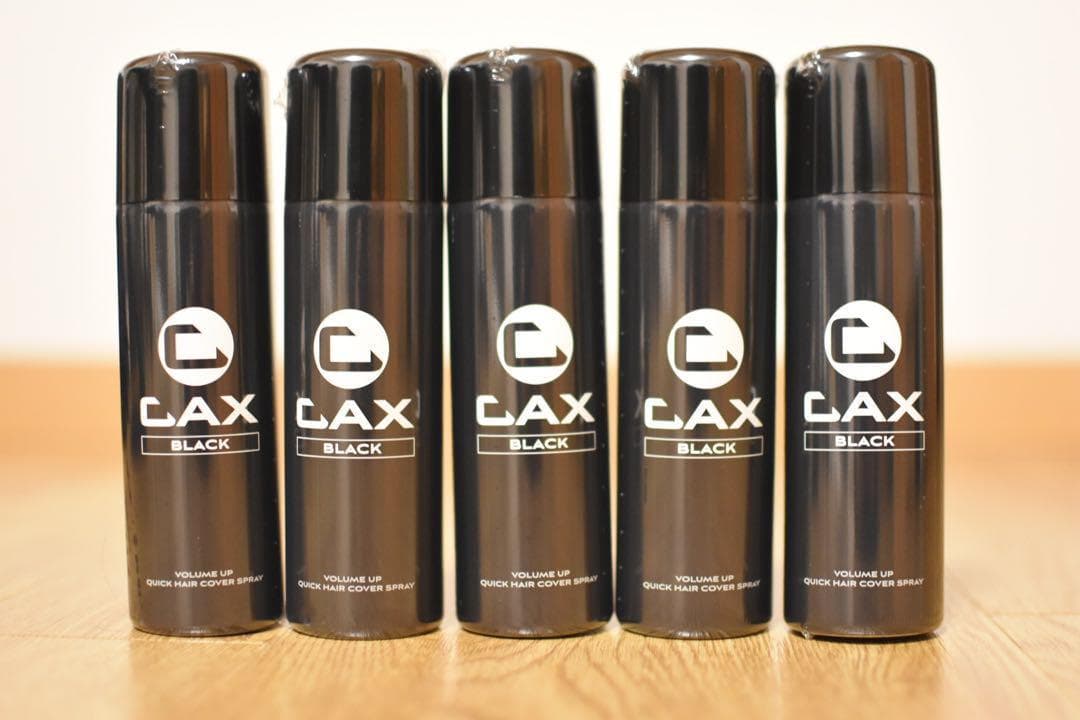 CAX カックス 薄毛隠し用 ヘアスプレー 100gブラック5本セットの通販は