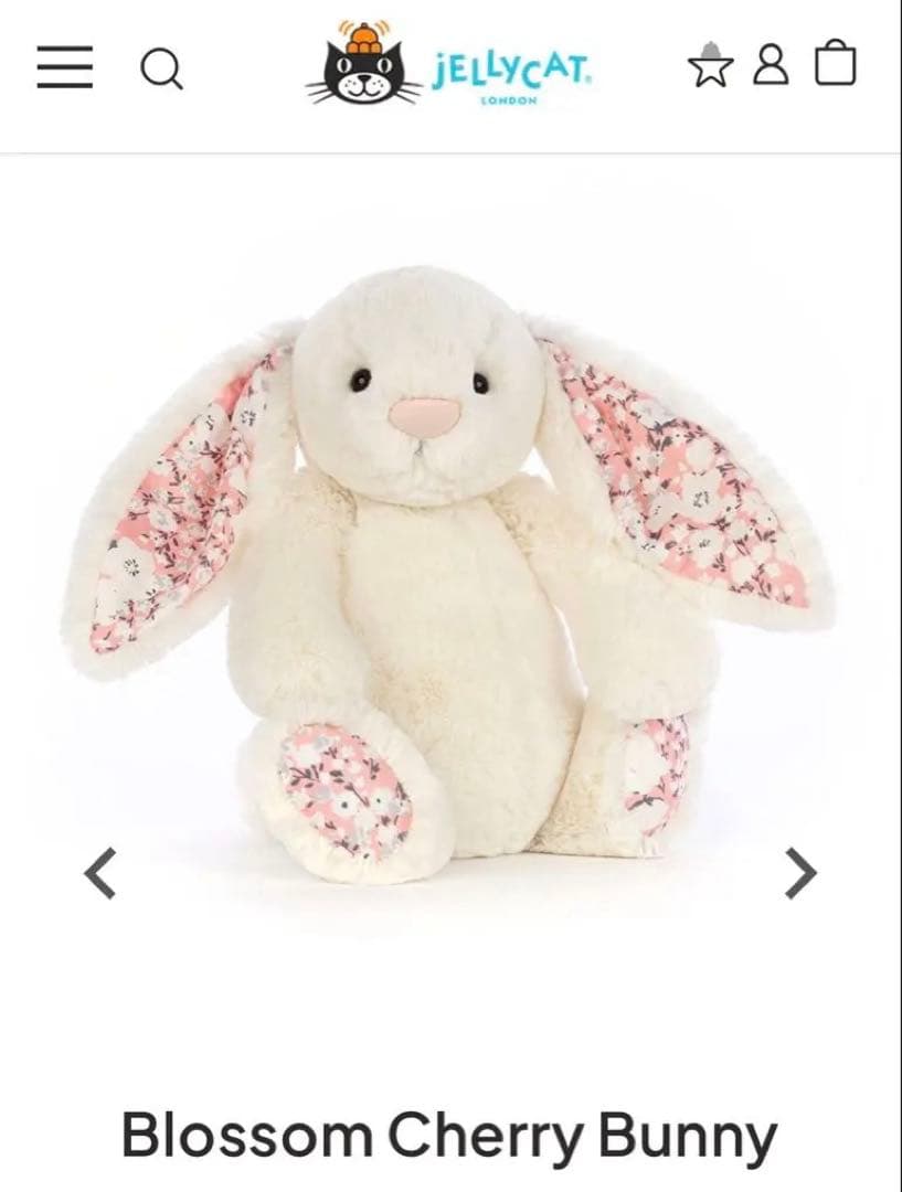  ブロッサムバニー スモール Jellycat Blossom Blush Bunny Small – Destination Baby & Kids