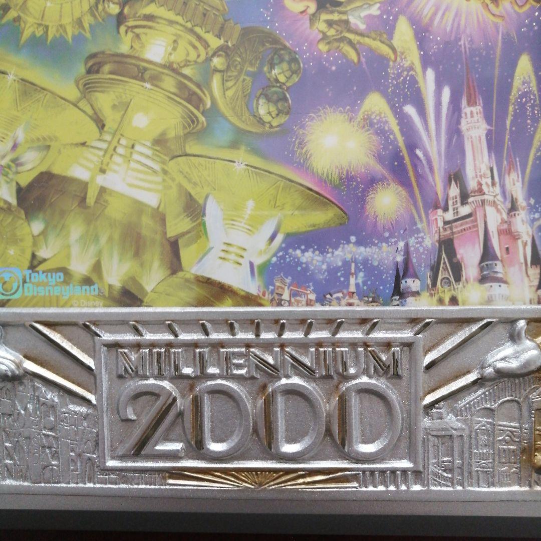 東京ディズニーランドミレニアム記念限定パスポート 額縁入 2000 JCB